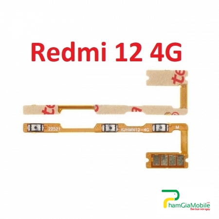 Dây Nút Nguồn Âm Lượng Xiaomi Redmi 12 4G Power On off + Volume Key Flex Cable